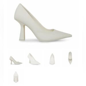 Steve Madden Cassidy White Heel Pump- Size 6.5